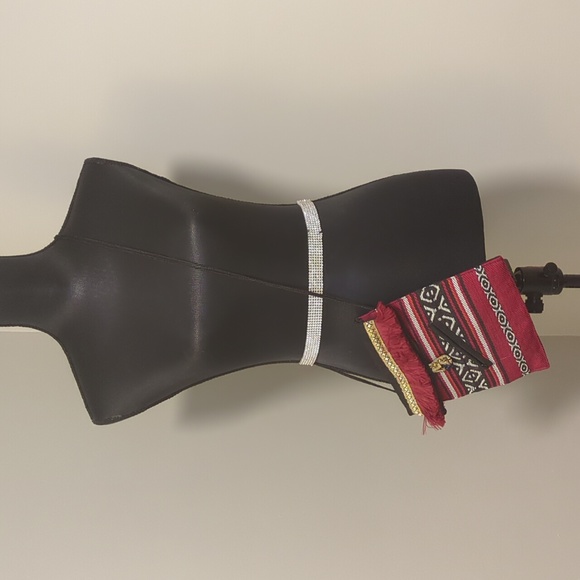 Authentic Peruvian Square Shaped Satchel/Crossbody Handbag Purse - Picture 3 of 12